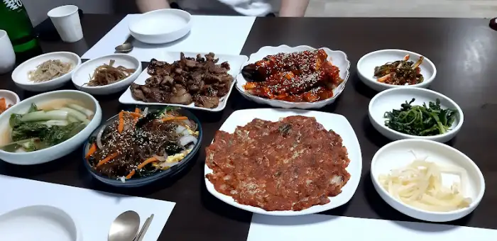 다양한 한정식 요리들