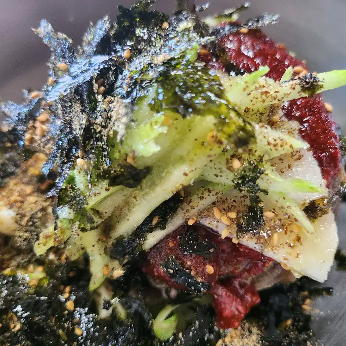 비빔막국수 클로즈업