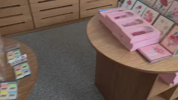 아르디움 내부의 문구 판매 코너
