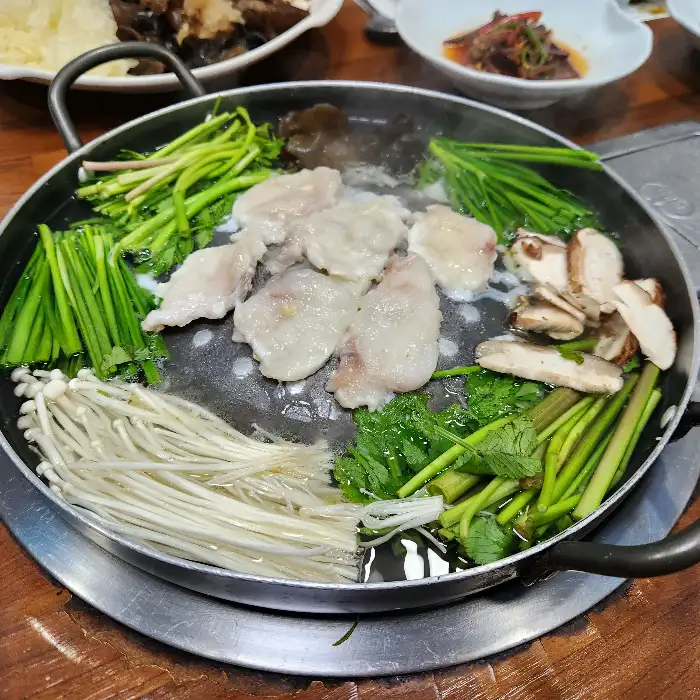 복어불고기 조리 전 모습