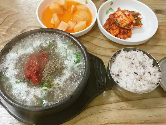 제천 장원순대 순대국 한상차림