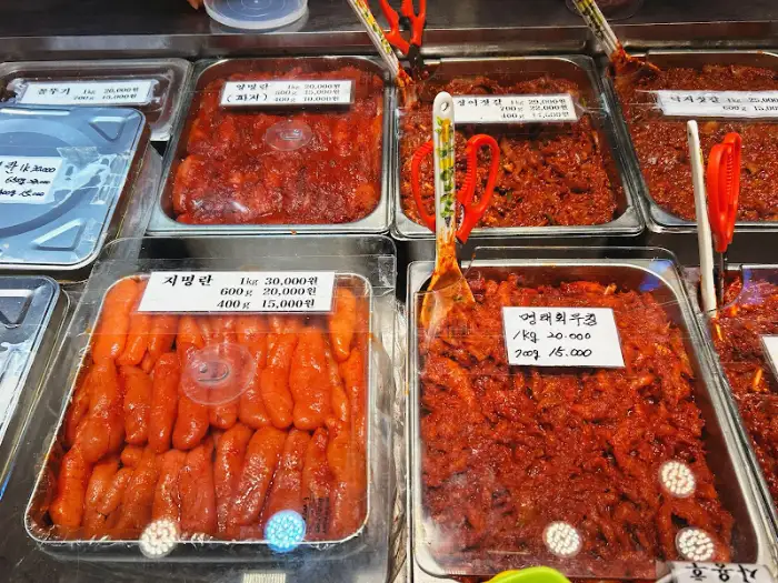 명란젓과 어리굴젓 등 젓갈 상세 사진