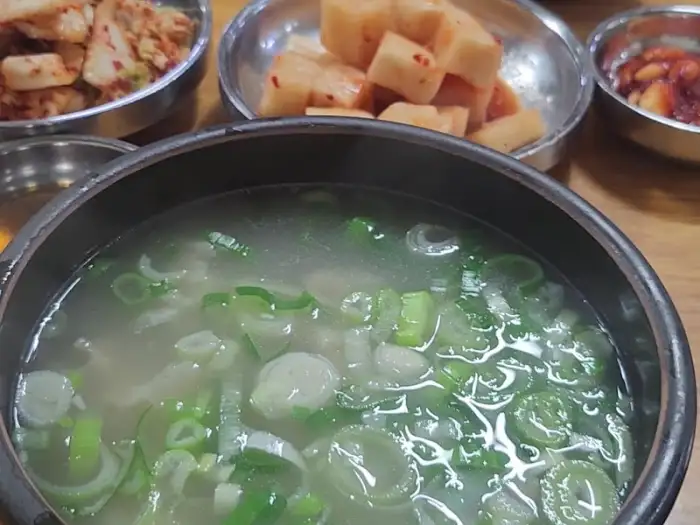 도가니탕 국물 클로즈업