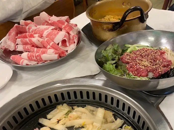 차돌박이와 반찬