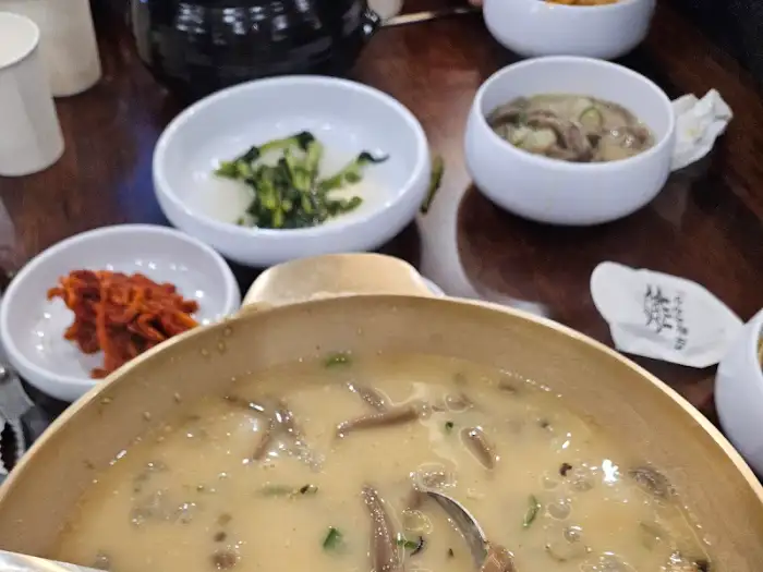 들깨막국수 클로즈업