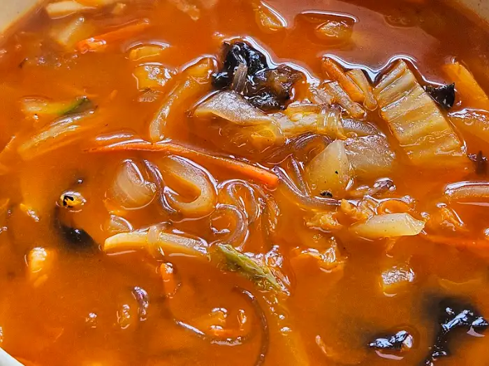 매콤한 짬뽕 국물