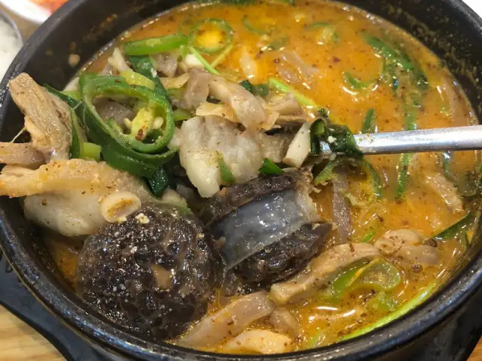 순대국 건더기 클로즈업