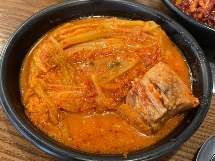 김치찜 단면 모습
