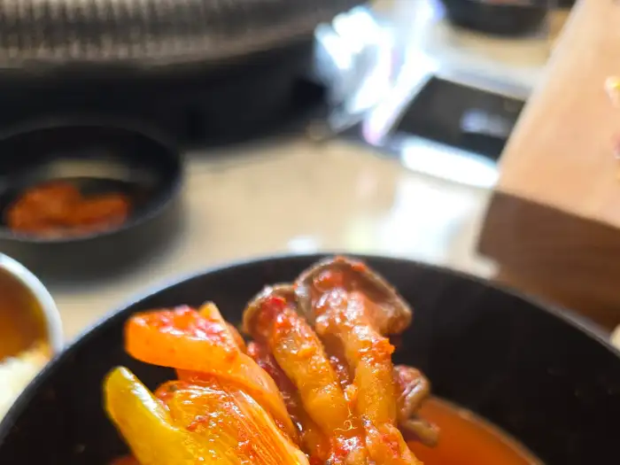 진주식당 짜글이 근접샷