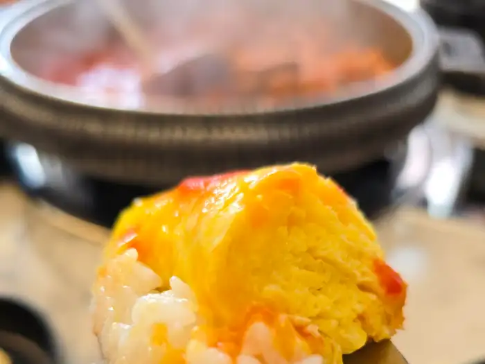 진주식당 계란말이와 밥