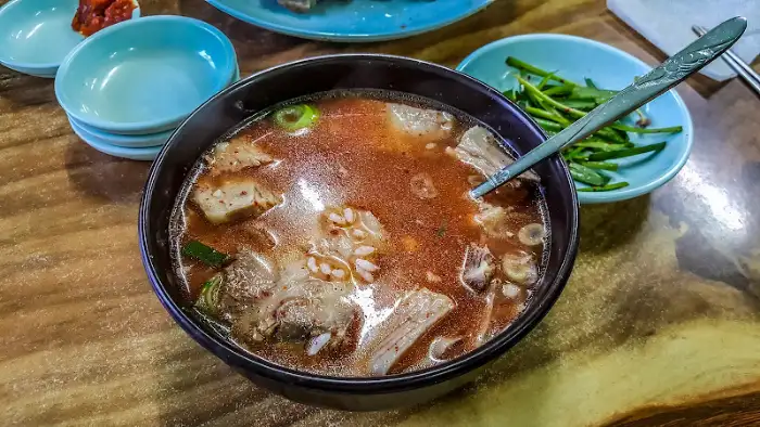 청기와 식당 된장찌개