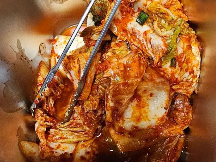 맛있게 익은 깍두기