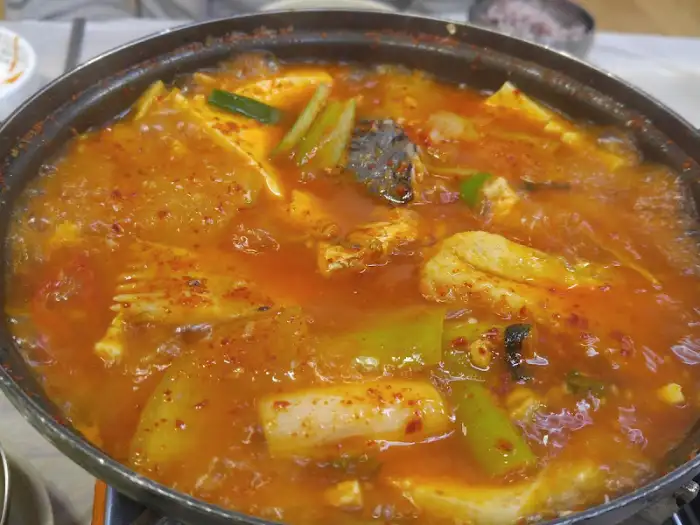 매운탕 재료 모습