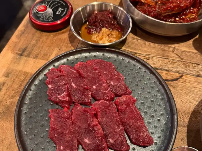 구워지고 있는 소고기