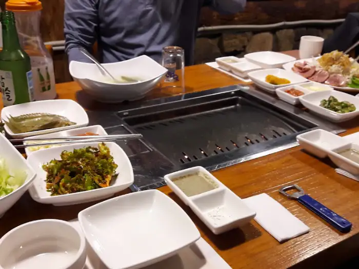 화덕구이 불판 세팅