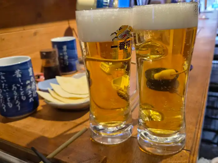 시원한 맥주 두 잔