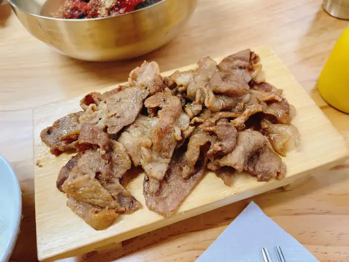 불고기 접시
