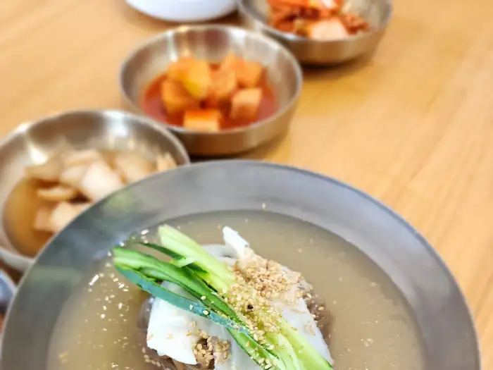 물냉면 클로즈업