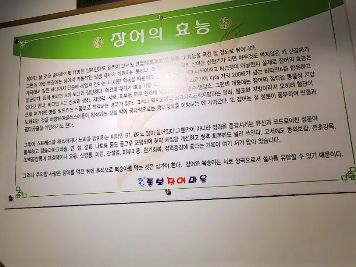 장어 효능 안내