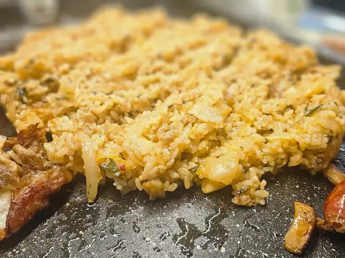 김치 볶음밥 클로즈업