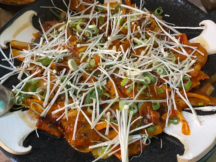 메인 요리의 근접샷