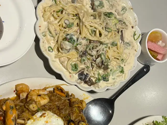 진주 남매식당 빵과 소스