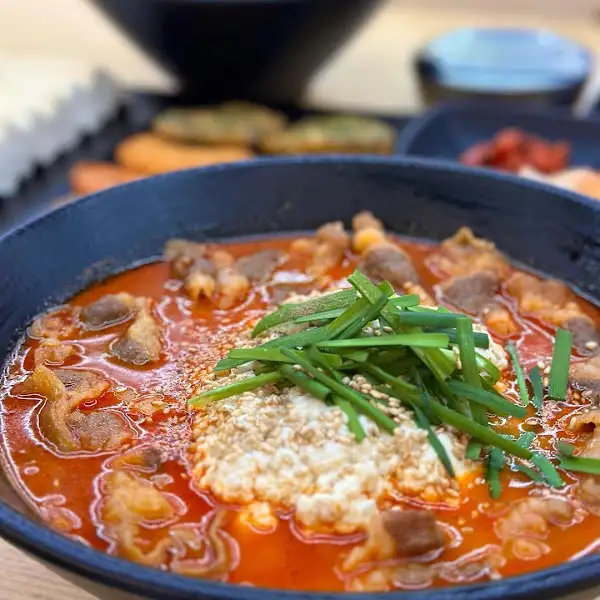 순두부찌개 클로즈업