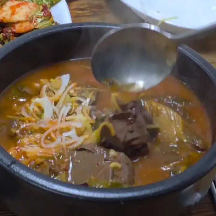 선지해장국 클로즈업