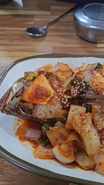 우럭정식 클로즈업