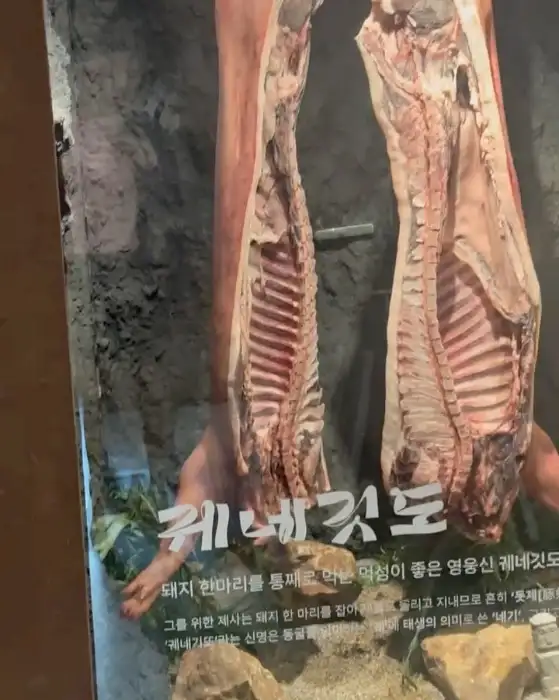 궤네깃도 중문흑돼지 내부 인테리어 일부