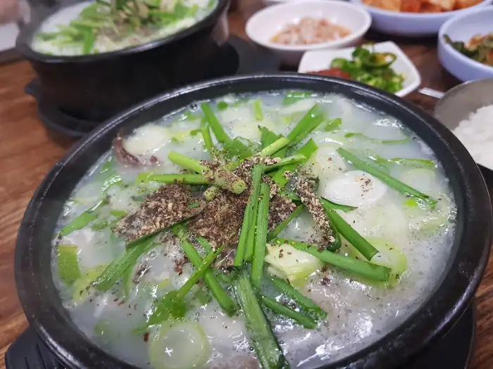 순대국 근접샷
