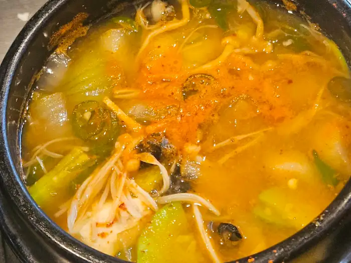 우렁이 된장찌개 클로즈업