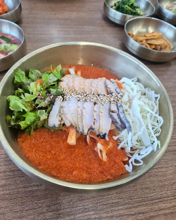 전복 물회 비빔 모습2