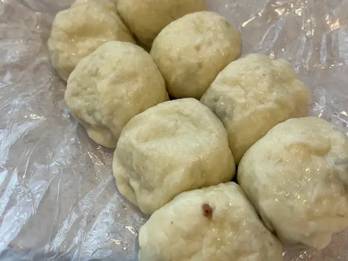 찐빵 단면