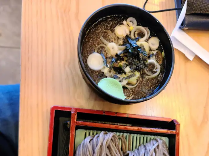 판모밀 메밀면 클로즈업